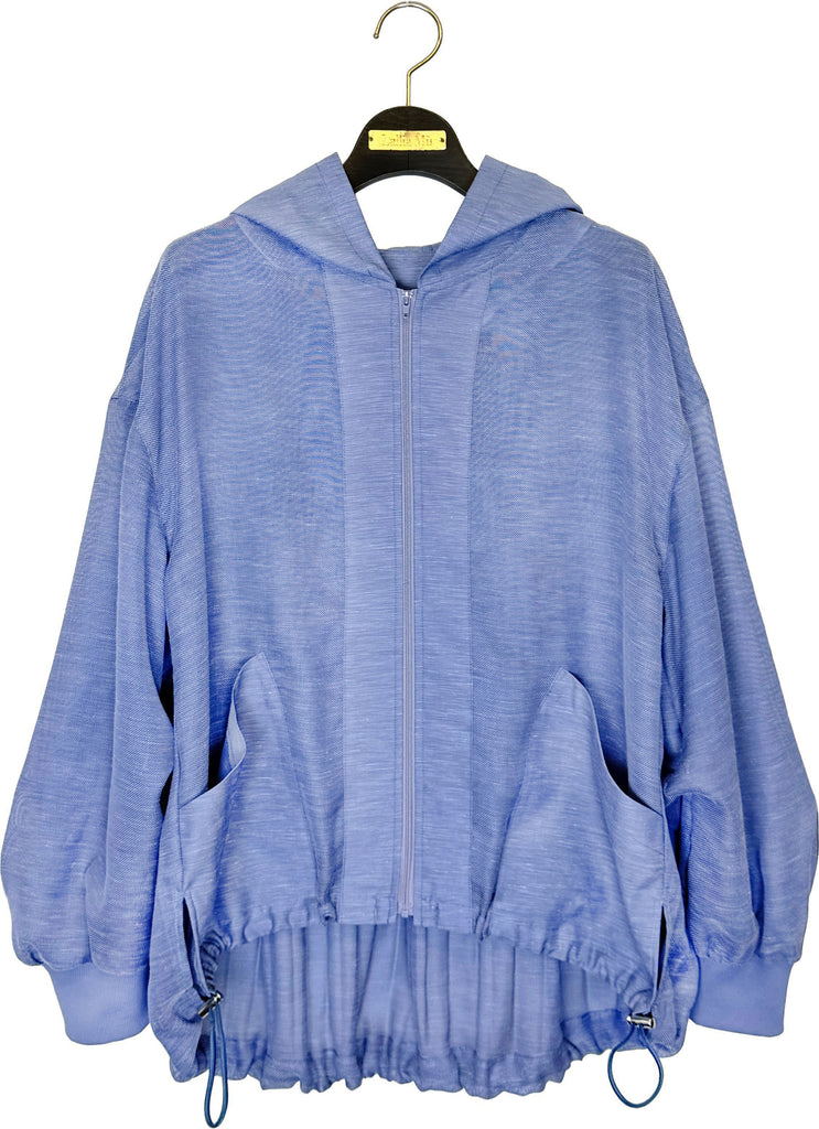 5/27発売]バックプリーツメッシュフードブルゾン – Lallia Mù