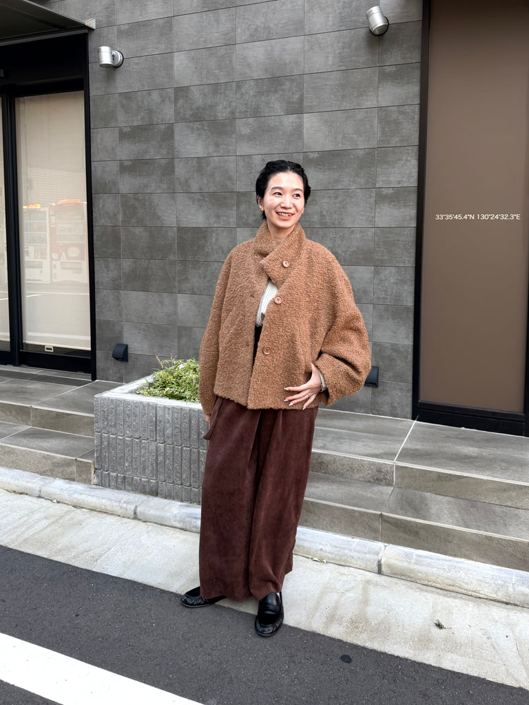 Only color]ループツイードショートコート – Lallia Mù