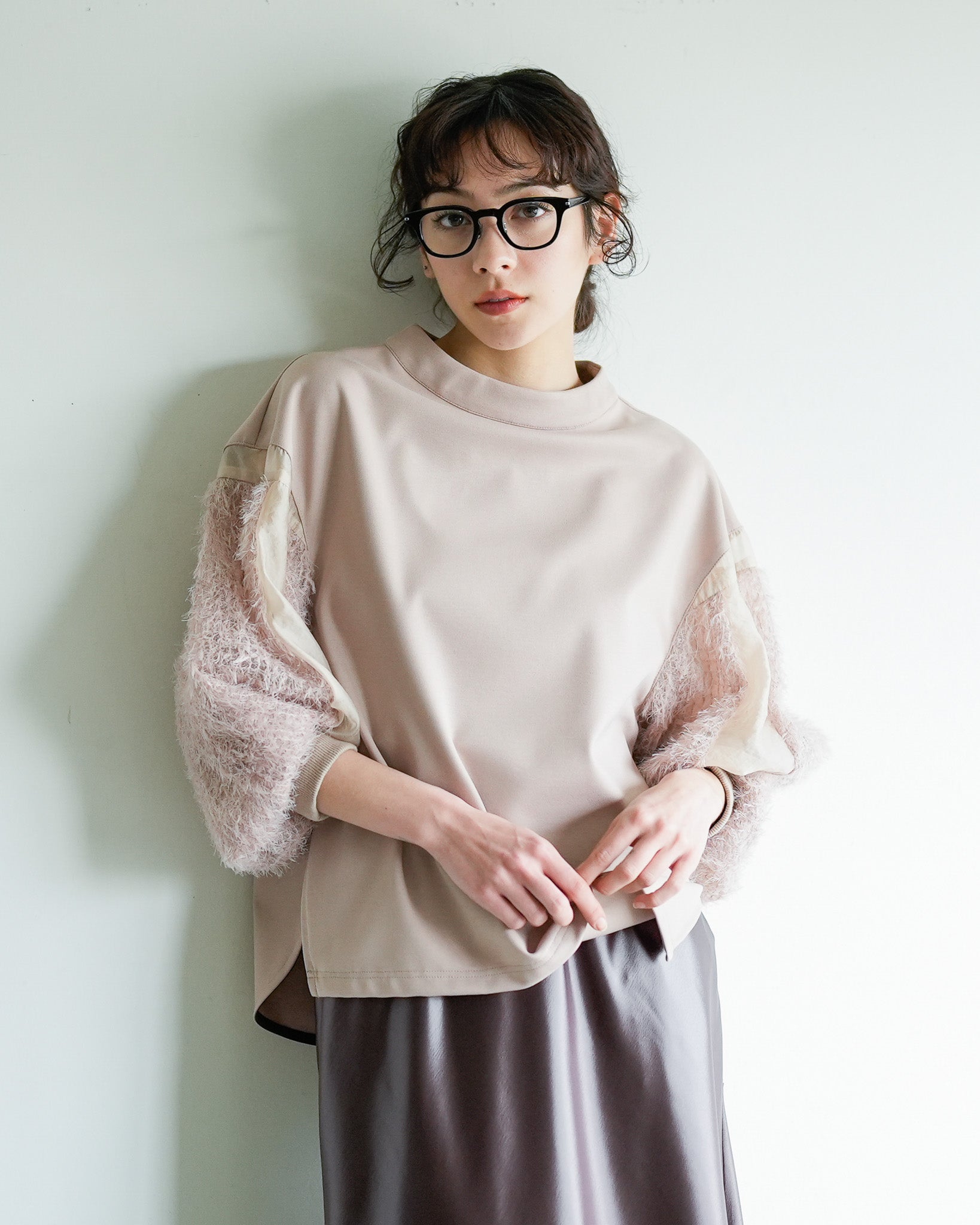 8/27発売]ジャガードスリーブカットソープルオーバー – Lallia Mù