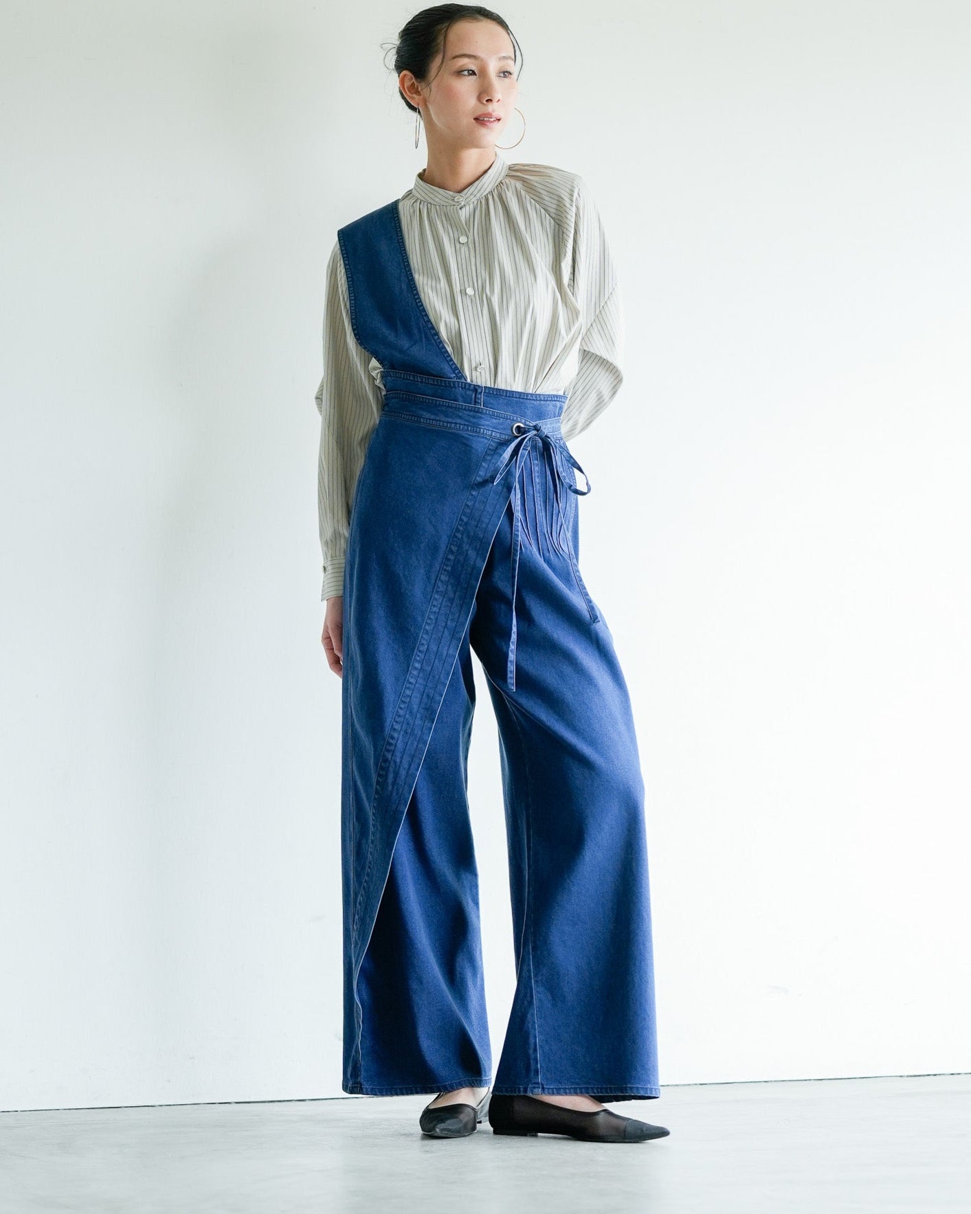 ワンショルダーテンセルデニムパンツ – Lallia Mù