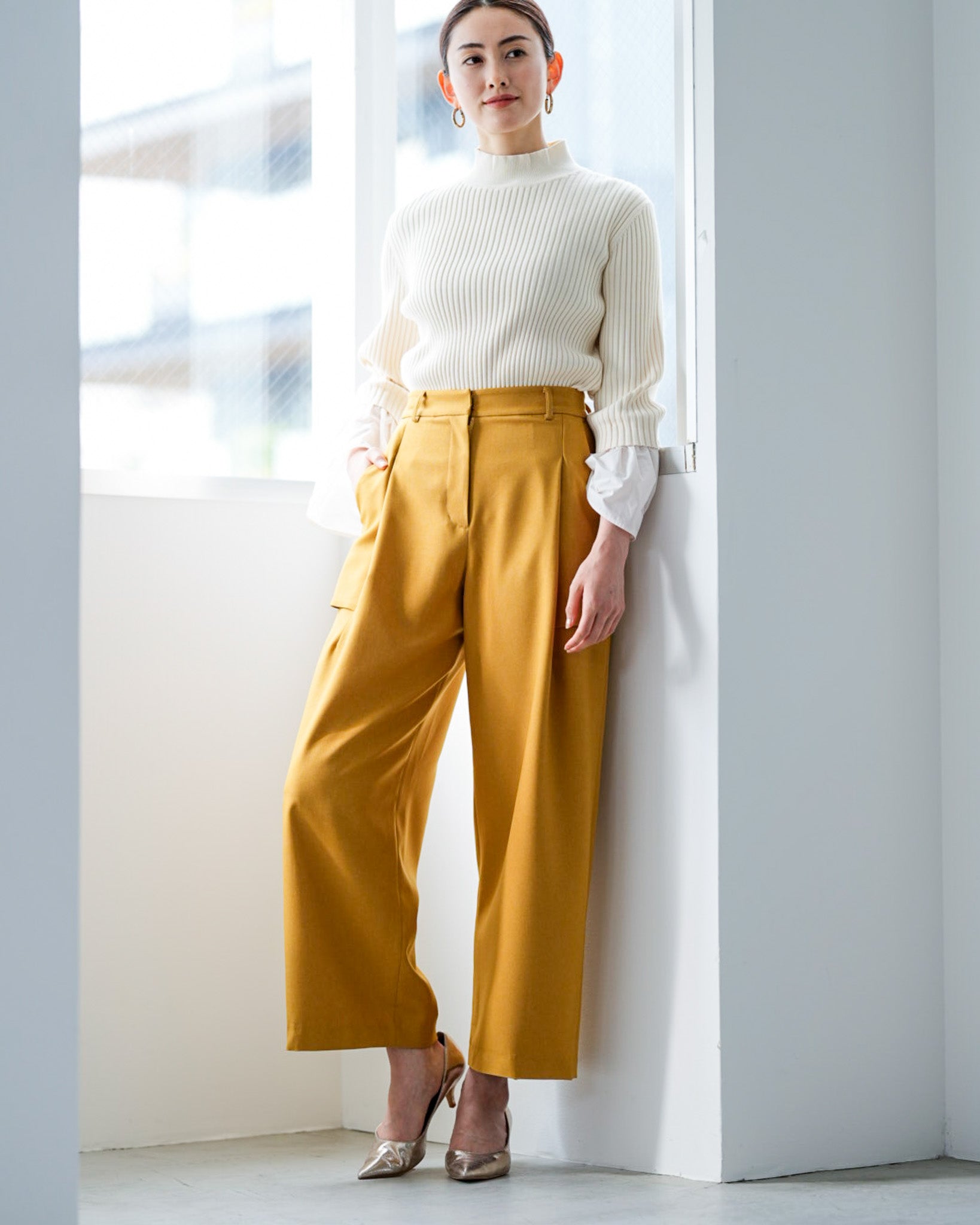 SALE除外品】[web限定]タックワイドパンツ – Lallia Mù