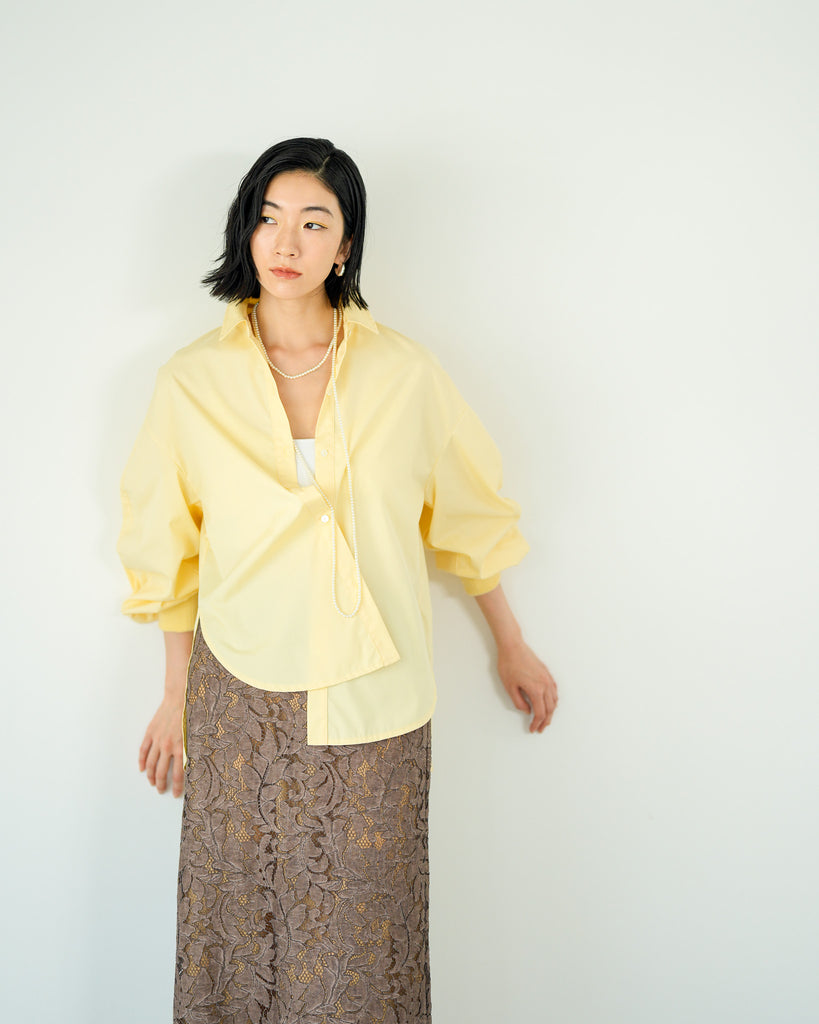 2/4発売]バックプリーツシャツ – Lallia Mù