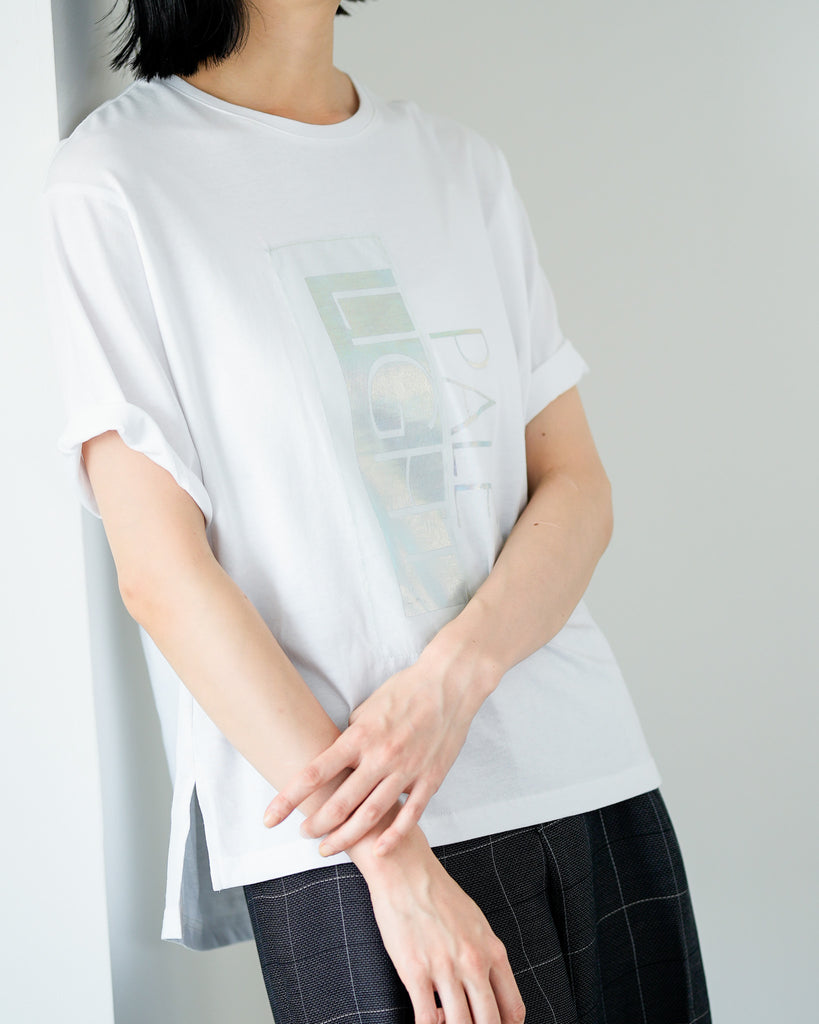 スコットクラブ メタリックプリント Tシャツ スコットクラブ SCOTCLUB メタリックプリントTシャツ （シルバー
