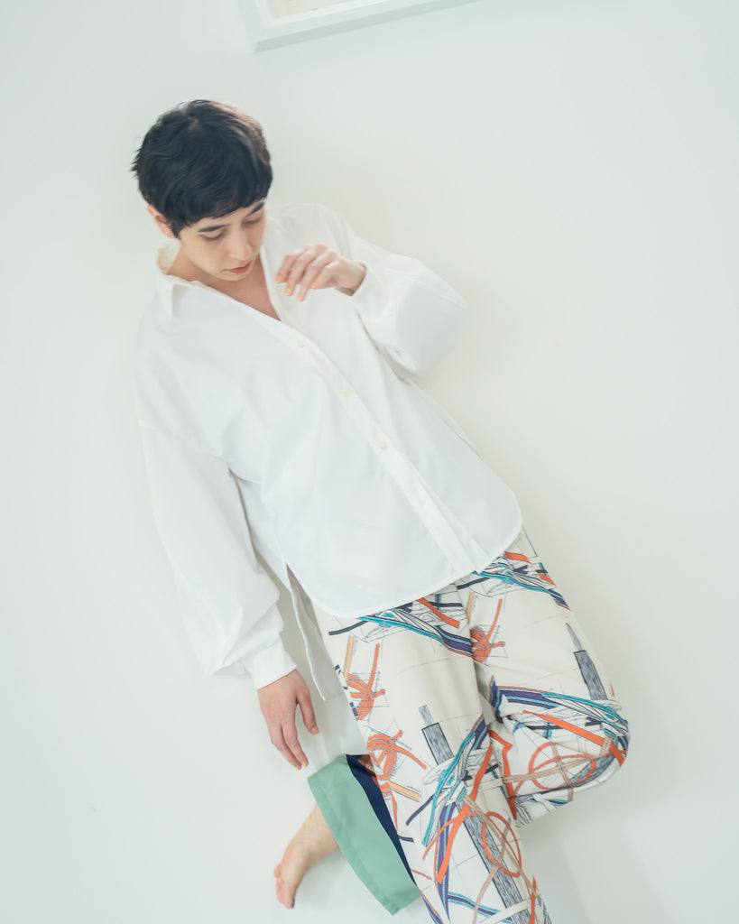 uuuuu　COLUMN / バックプリーツシャツ バックプリーツシャツ – Lallia Mù