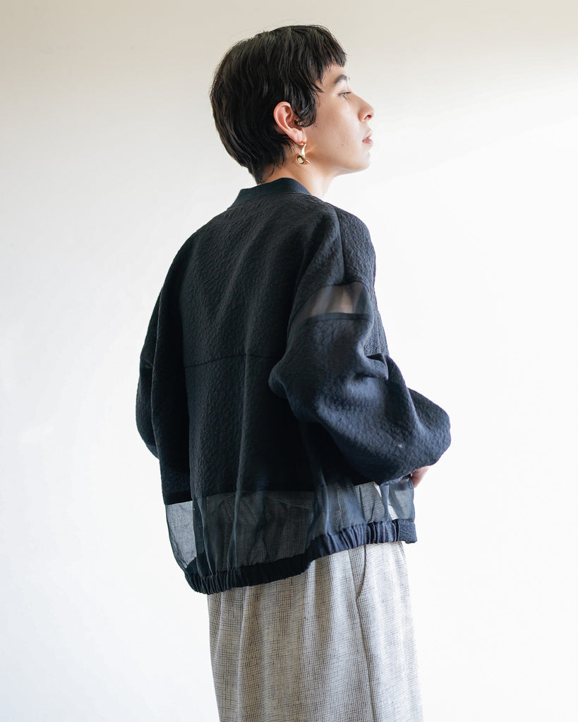 2/19〜予約]シアーエンボスブルゾン – Lallia Mù