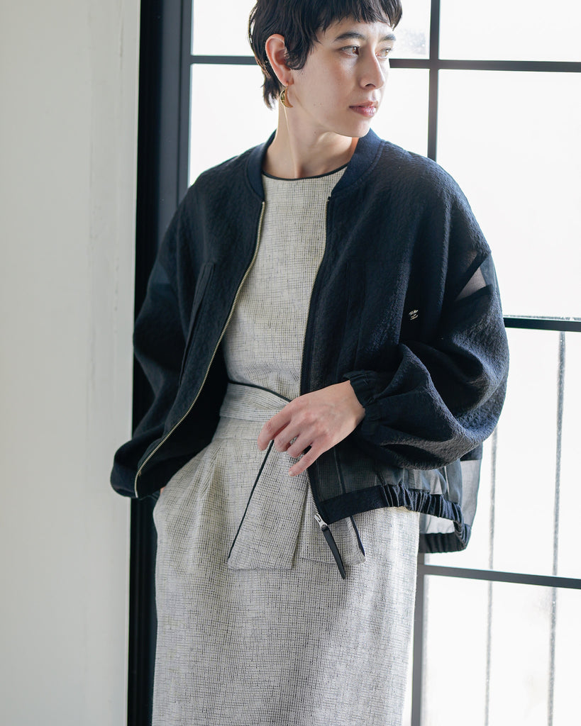 2/19〜予約]シアーエンボスブルゾン – Lallia Mù