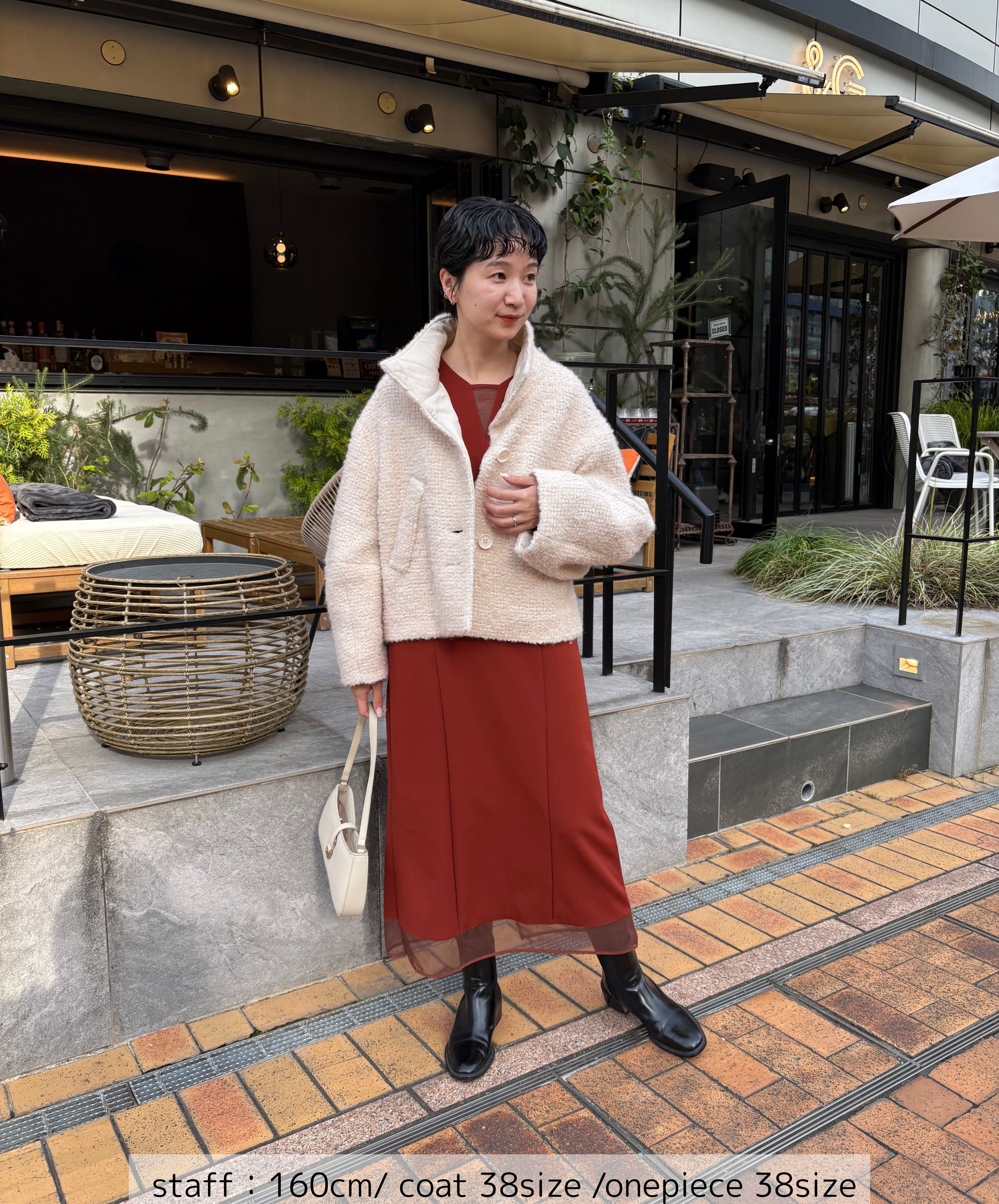 ループツイードショートコート – Lallia Mù