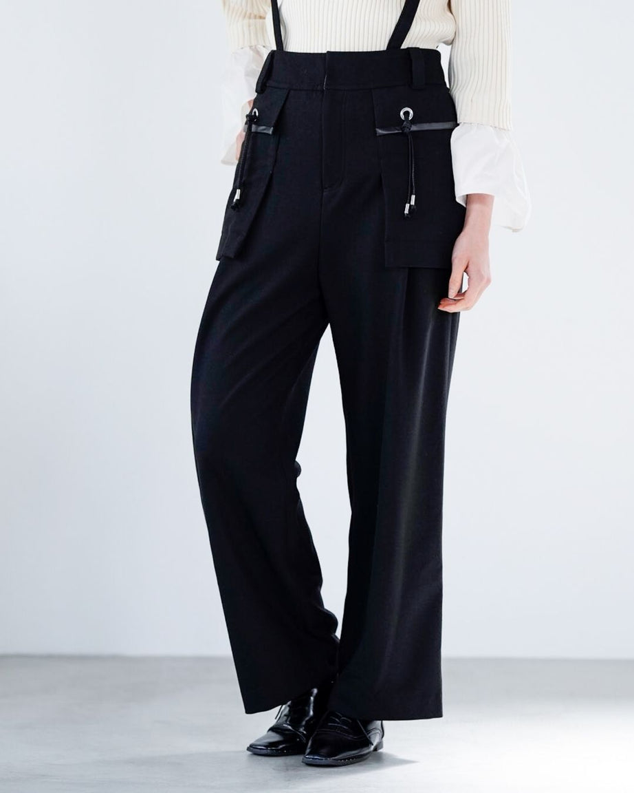 Lallia Muデニムサスペンダー サイドポケットパンツ Lallia Muデニムサスペンダー サイドポケットパンツ - メルカリ