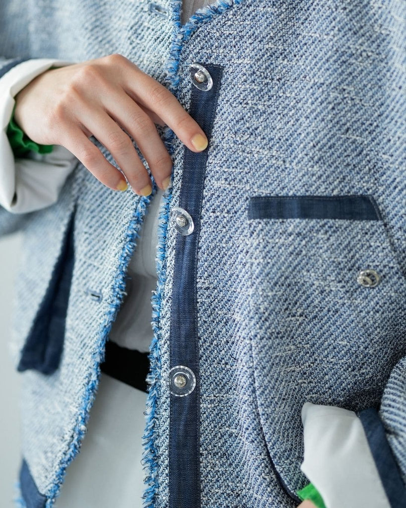 12/3~予約]ノーカラーツイードジャケット – Lallia Mù