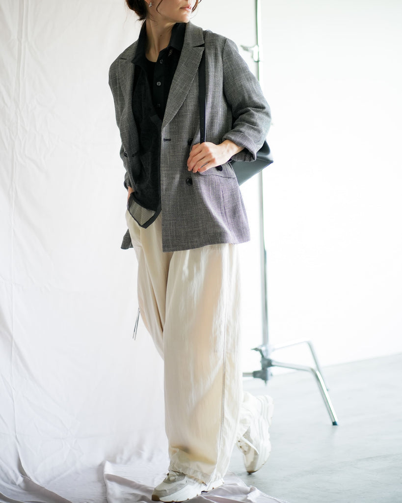♦︎新品♦︎Lallia Mu♦︎ドローストリングワークパンツ ♦︎ LAST ONE] ドローストリングワークパンツ – Lallia Mù